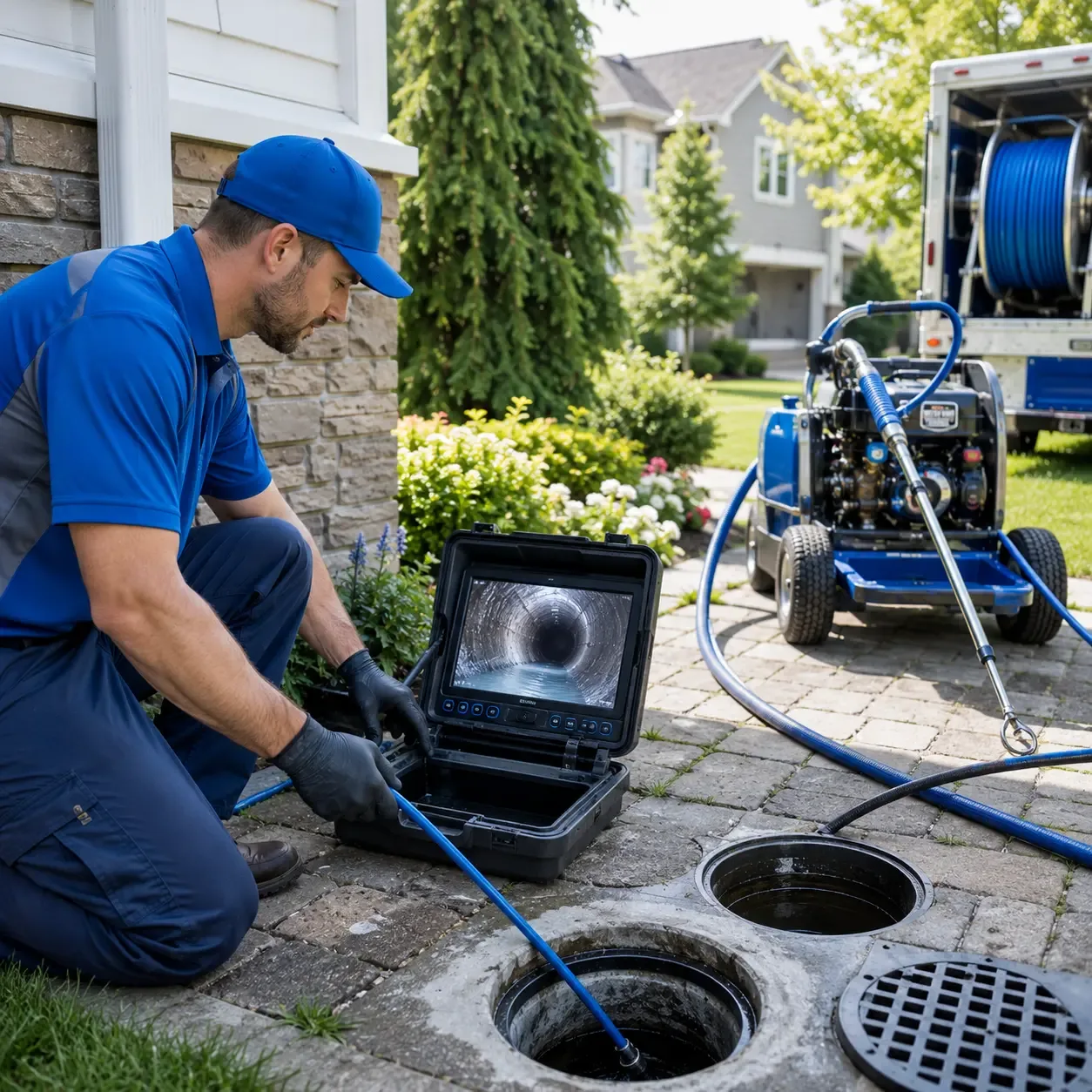 Outdoor drain cleaning professionals serving Hiller, PA