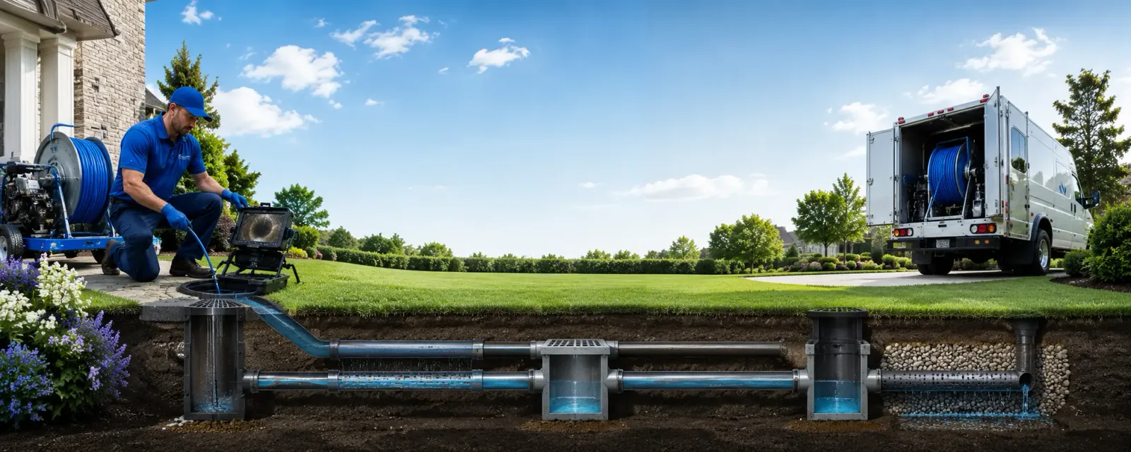 Outdoor drain cleaning information for Hiller, PA